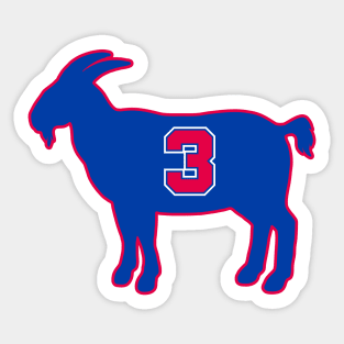 Drazen Petrovic New Jersey Goat Qiangy Sticker